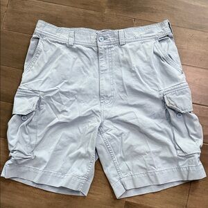 Polo Ralph Lauren Vintage Pale Blue Cotton Cargo Shorts SZ 38